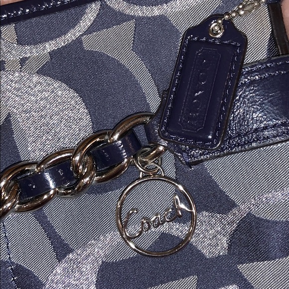 Navy Blue COACH Crossbody purse - Picture 3 of 8
